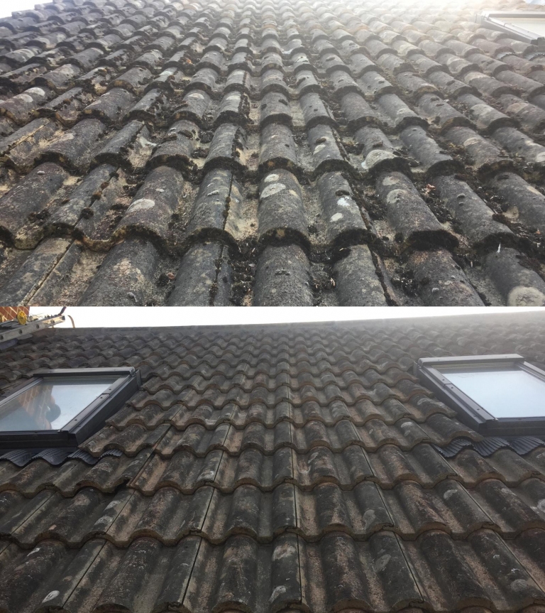 Kelling roof cleaning services in Surrey by Surrey Roofers, removing moss, algae, and debris to restore your roof’s condition.