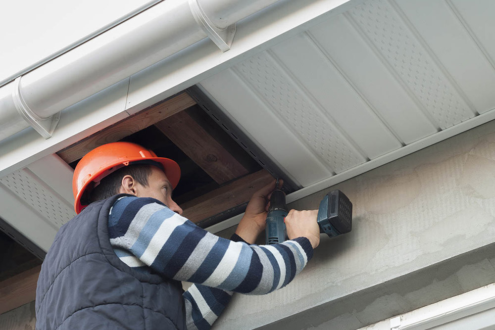 Fascia boards and soffits replacement and repair in Surrey by Surrey Roofers, enhancing roofline protection and aesthetics.